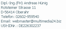 Impressum Impressum